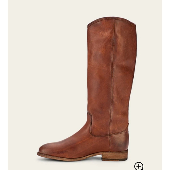 Frye Melissa Button 2 Brown Leather Riding Boots 8.5 - Picture 2 of 5